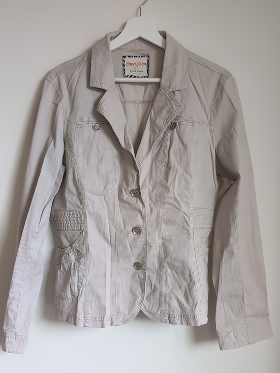 Point Zero Jackets & Blazers - Point Zero Women's Light Taupe Button-Front Blazer